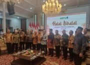 Aburizal Bakrie Hadiri Halal Bihalal Perantau Sumbagsel di Griya Agung Palembang