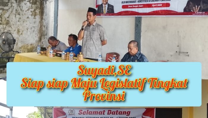 H.Suyadi,SE Siap Maju ke DPRD Provinsi, Masuki Periode Ketiga sebagai Legislator