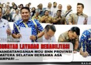 Penguatan Layanan Rehabilitasi, Rumah Asa Silampari Teken MoU dengan BNN Sumsel