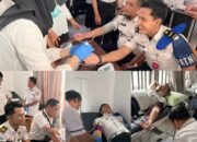 Lapas Kelas III Surulangun Rawas Gelar Donor Darah Peringati Hari Bakti Pemasyarakatan ke-62