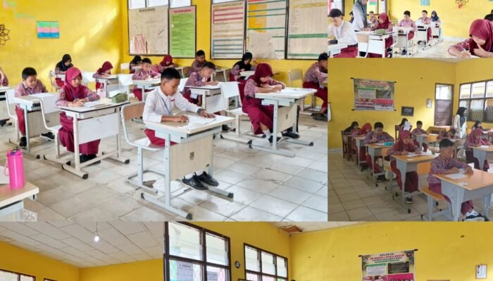 Hari Ketiga Asesmen Sumatif Akhir Semester Kelas VI SDN 1 Surulangun Berjalan Tertib dan Lancar