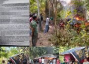 Tindaklanjuti Surat Pengaduan dan Keluhan Warga, Pemdes Maur Lama Bakar Dua Pondok Diduga Jadi Sarang Narkoba