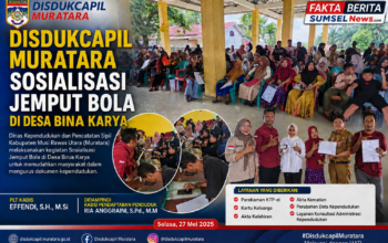 Disdukcapil Muratara Jemput Bola di Desa Bina Karya,Warga Antusias Urus Dokumen Kependudukan