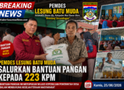 223 KPM di Desa Lesung Batu Muda Terima Bantuan Pangan,Pemdes Pastikan Penyaluran PBP Tepat Sasaran