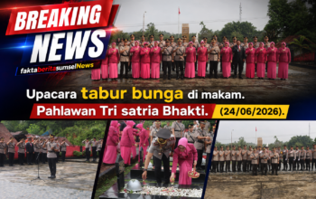 Kapolres Muratara Pimpin Ziarah dan Tabur Bunga di TMP Tri Satria Bhakti, Refleksi Semangat Hari Bhayangkara ke-80