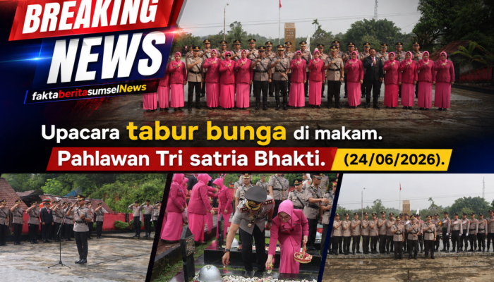 Kapolres Muratara Pimpin Ziarah dan Tabur Bunga di TMP Tri Satria Bhakti, Refleksi Semangat Hari Bhayangkara ke-80