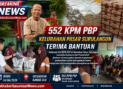 552 KPM PBP Kelurahan Pasar Surulangun Terima Bantuan Pangan,Lurah Pastikan Penyaluran Tepat Sasaran