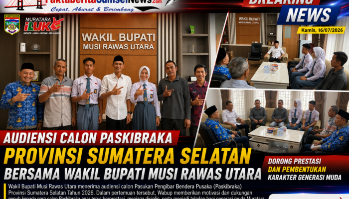 Wakil Bupati Muratara Beri Motivasi Dua Calon Paskibraka Sumsel 2026,Siap Harumkan Nama Daerah