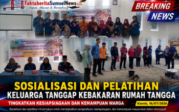 Camat Rawas Ulu Ikuti Sosialisasi dan Pelatihan Keluarga Tanggap Kebakaran Rumah Tangga