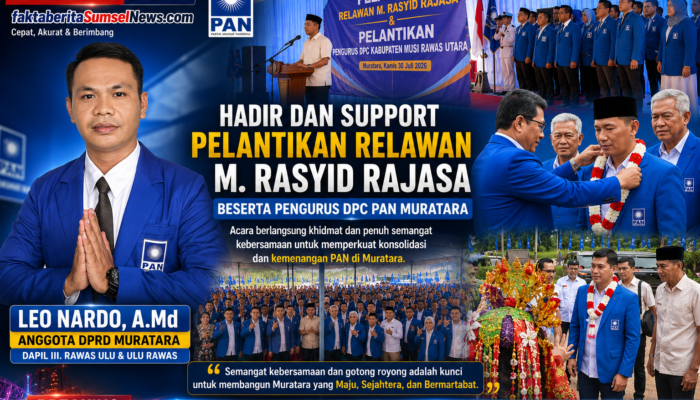 Leo Nardo: Pelantikan Relawan dan Pengurus DPC PAN Jadi Momentum Perkuat Soliditas Partai