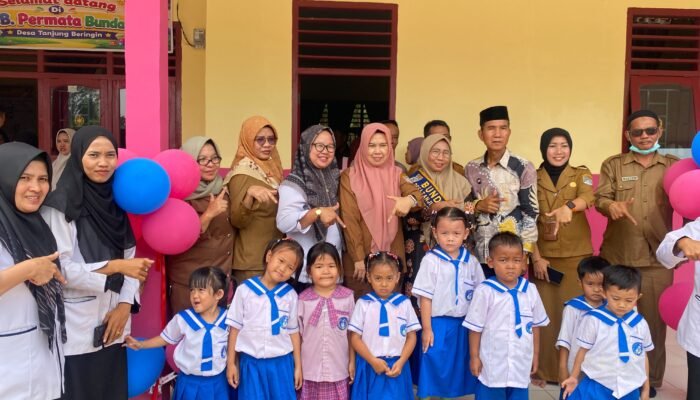 Dapat Bantuan Revitalisasi,KB Permata Bunda Tanjung Beringin Resmi Digunakan,Ini Ungkapan Kepsek