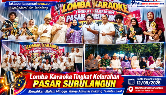 Rangkaian HUT NKRI ke-81 Kelurahan Pasar Surulangun Resmi Ditutup,Hamzah Raih Juara 1 Karaoke