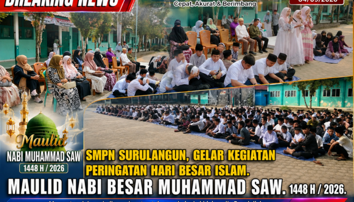 SMPN Surulangun Peringati Maulid Nabi Muhammad SAW 1448 H,Tekankan Keteladanan Akhlak Rasulullah