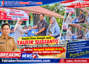 Kepala Desa Sungai Jauh Taufik Sugianto Serahkan Seragam PAUD,Tegaskan Komitmen Wujudkan Visi dan Misi