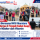 PT MMS Bersama IWOI Muratara Peduli Warga di Tengah Kabut Asap,Bagikan Masker dan Vitamin